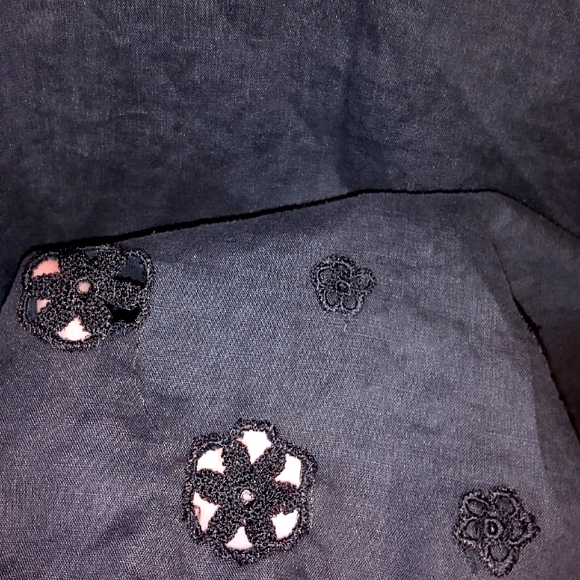 100% Linen Button Down long sleeve Top Black Color Size 1XL - Picture 9 of 9